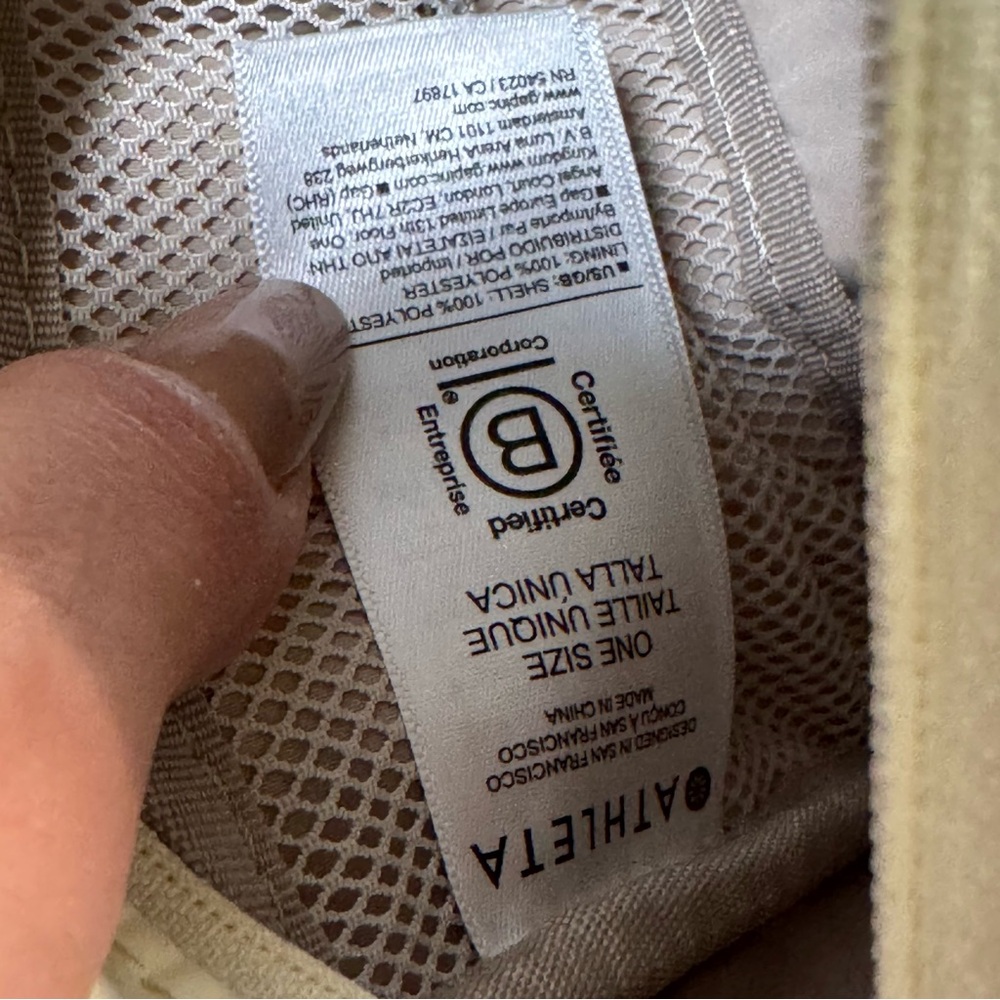 Athleta All About Large Crossbody Belt Bag Glow light yellow butter - Picture 9 of 9